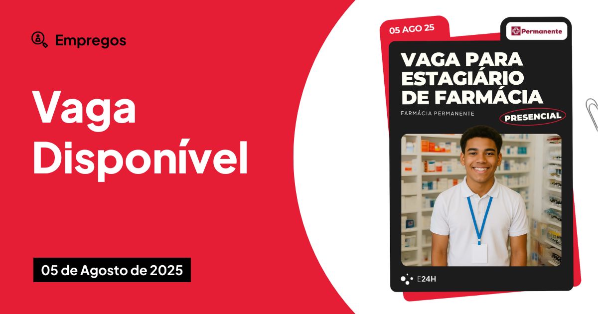 Farmácia Permanente abre estágio em Arapiraca/AL