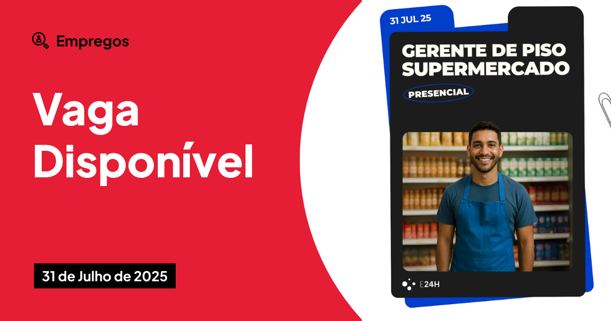Quer subir de cargo no comércio? Vaga para gerente com ensino médio e bom salário!