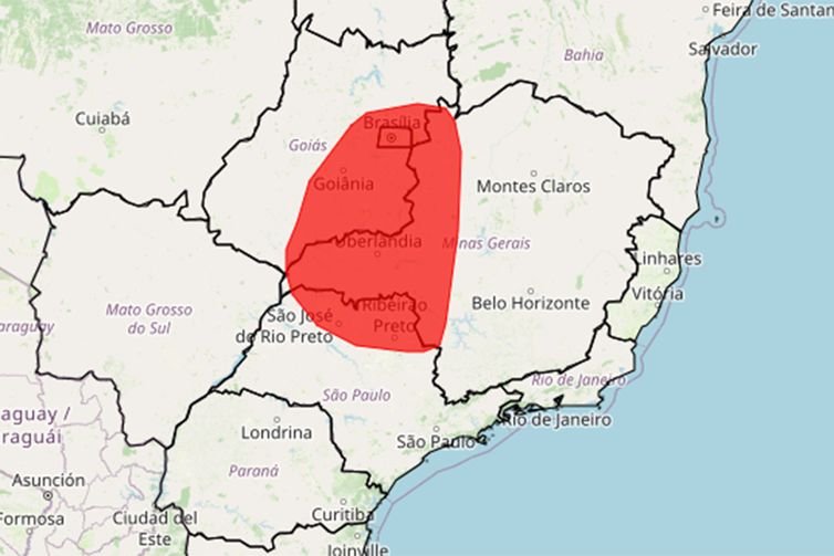 Alerta vermelho: baixa umidade do ar atinge três estados e o DF