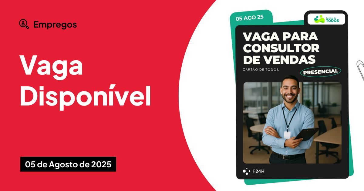 Cartão de Todos abre vaga para ensino médio completo