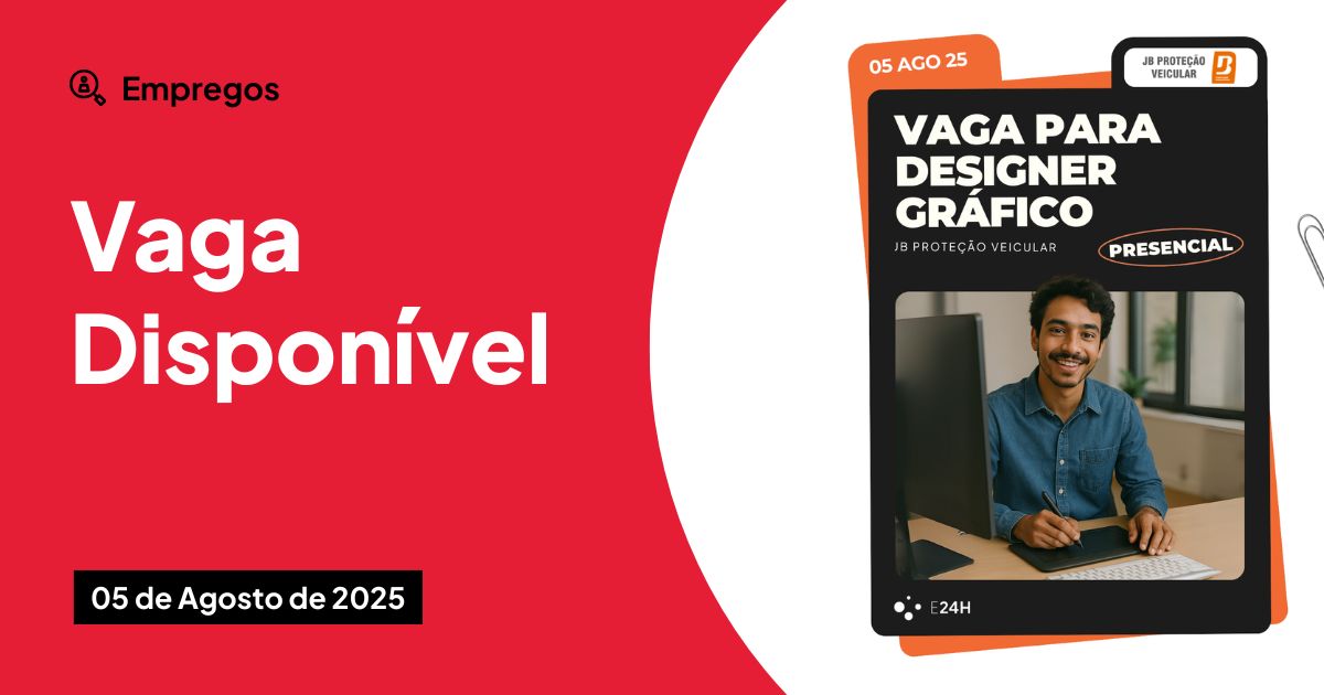 JB Proteção Veicular contrata Designer em Arapiraca-AL