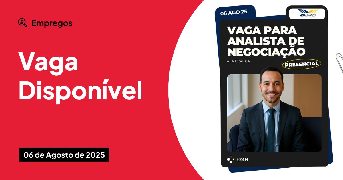 Asa Branca abre vaga para Analista de Negociação em Arapiraca (AL)